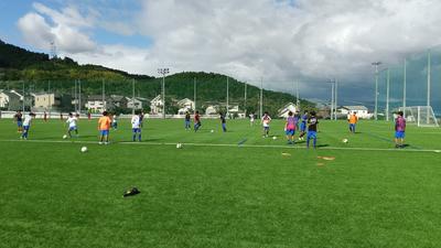 上桜グラウンド練習中